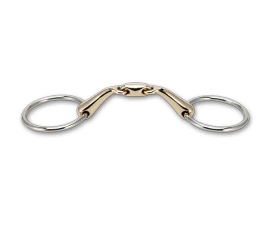 Stubben 2223 Steeltech Angled Loosering Snaffle image 0